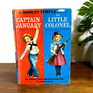 Shirley Temple Captain January and The Little Colonel Book Hardcover Vintage